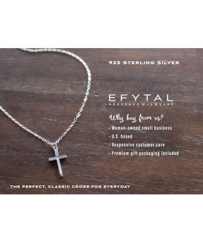 Confirmation Gifts for Teenage Girl, 925 Sterling Silver Cross Necklace for Women, Daughter Gift from Mom, Spiritual Gifts fo...