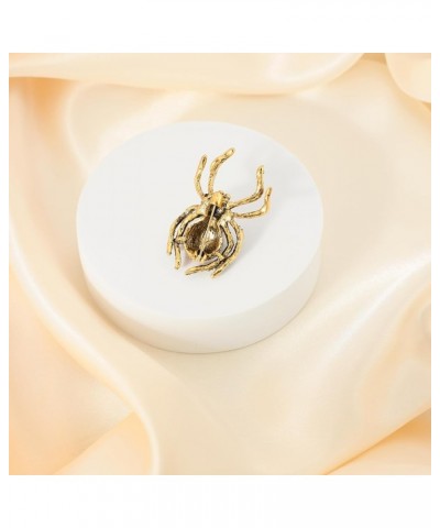 Rhinestone Halloween Spider Shape Brooch Pins for Women Girls Gift B-red $8.84 Brooches & Pins