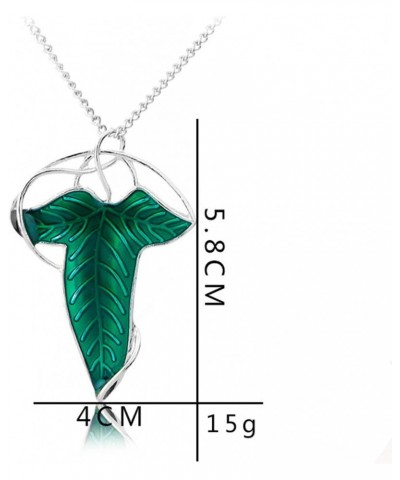 2 Pcs Lord of The Ring Elven Leaf Aragorn Arwen Evenstar Pendant Chain Necklace Princess Chain with Transparent Jewelry Box $...