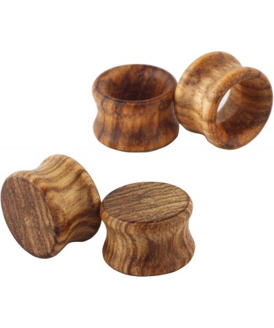 Pair Vintage Brown Natural Wood Double Flared Ear Tunnels Expander Plugs Stretcher 16mm-5/8'' $6.88 Body Jewelry