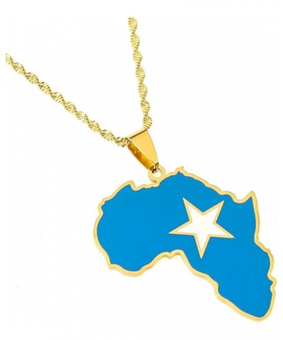 Africa Map Necklace Somalia Map Pendant Necklaces Gold Color Jewelry Map African Map Gift gold $7.97 Necklaces