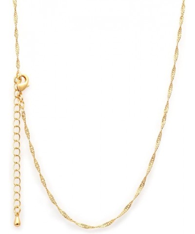 18k Gold Plated Satellite Chain Gold Snake Chain Necklace Gold Paperclip Chain Necklace Cuban Link Necklace Thin Gold Chain N...