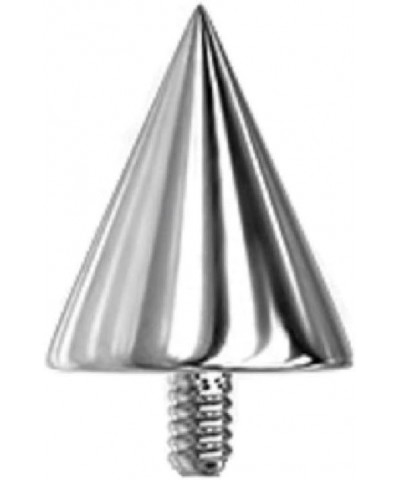 14GA G23 Implant Grade Solid Titanium Internally Threaded Spike Dermal Anchor Top 4x4mm $7.15 Body Jewelry