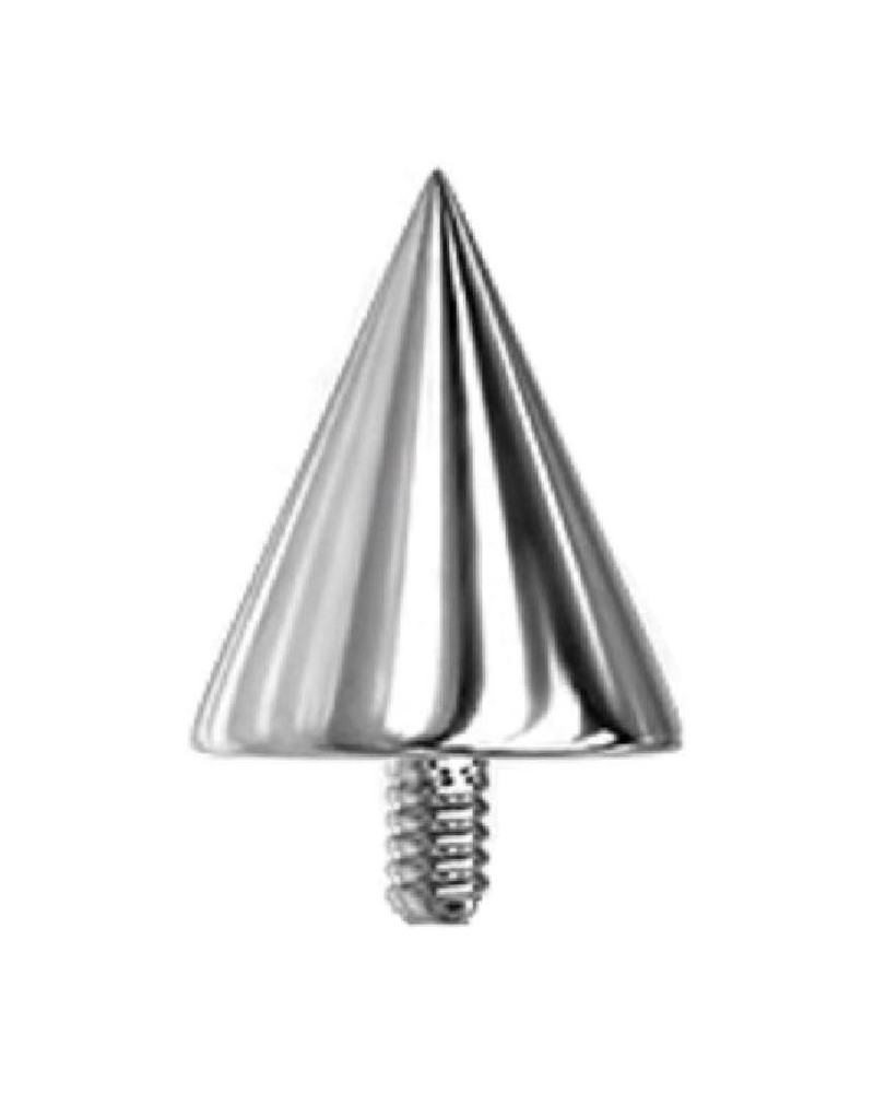 14GA G23 Implant Grade Solid Titanium Internally Threaded Spike Dermal Anchor Top 4x4mm $7.15 Body Jewelry