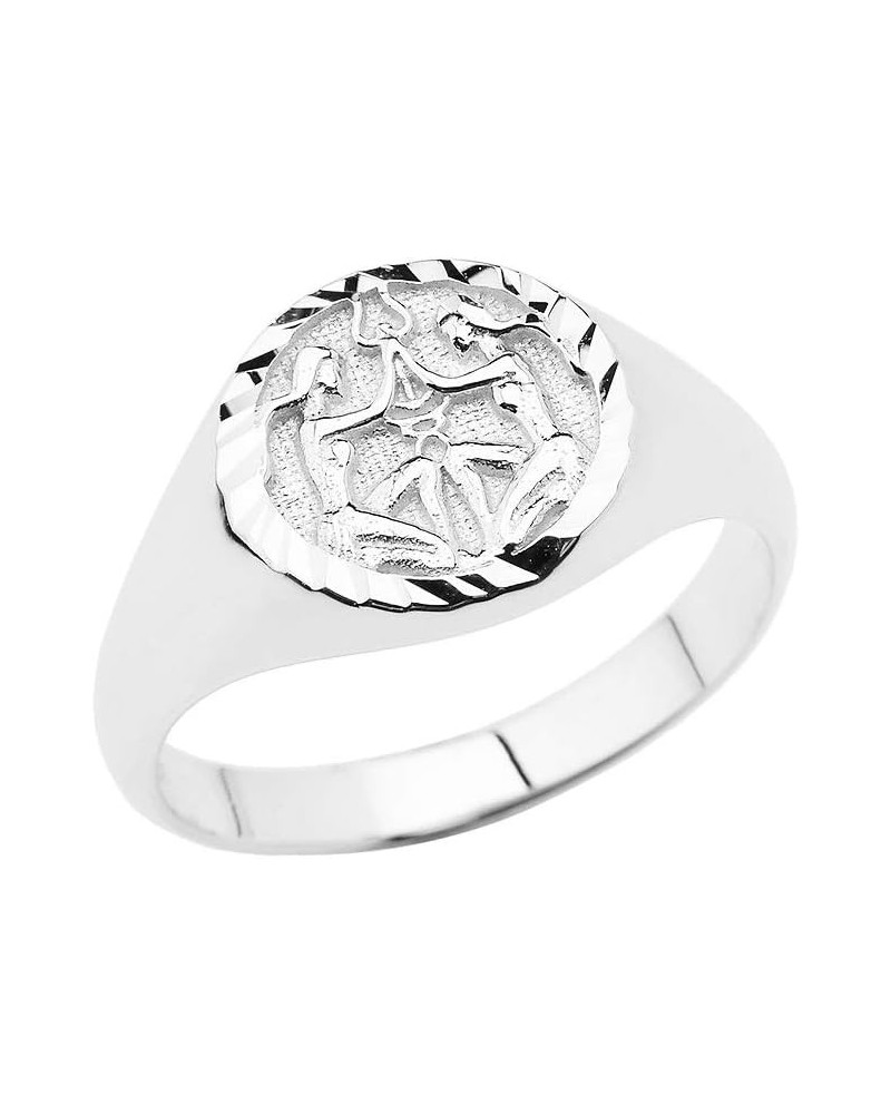 925 Sterling Silver Zodiac Men Women Unisex Jewelry Ring gemini $18.54 Rings