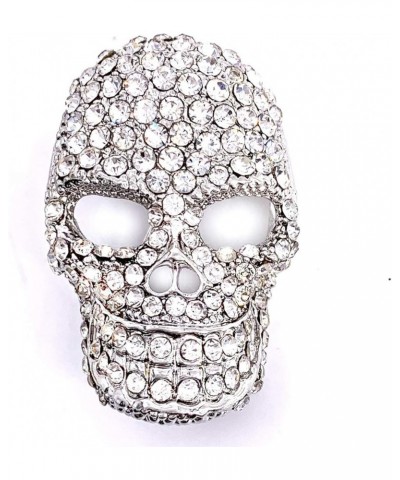 Fashion Brooch Sparkly Austrian Crystal Skull Head Brooch Broach Pin WHITE $8.99 Brooches & Pins