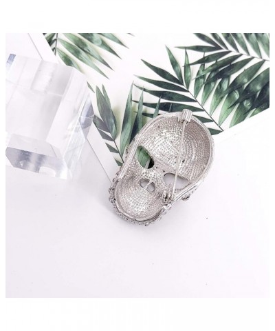 Fashion Brooch Sparkly Austrian Crystal Skull Head Brooch Broach Pin WHITE $8.99 Brooches & Pins