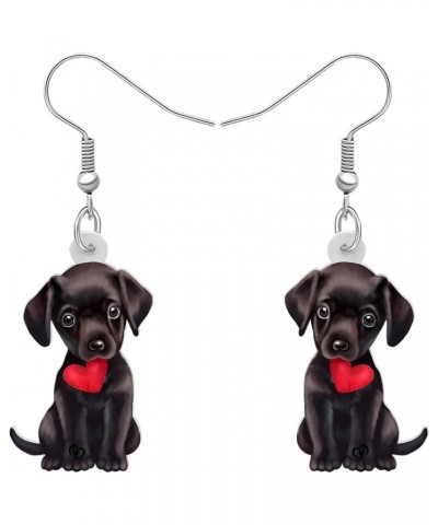 Acrylic Sweet Labrador Retriever Dog Dangle Earrings Drop Animal Jewelry For Women Girl Gift Charm Accessories Valentine's St...