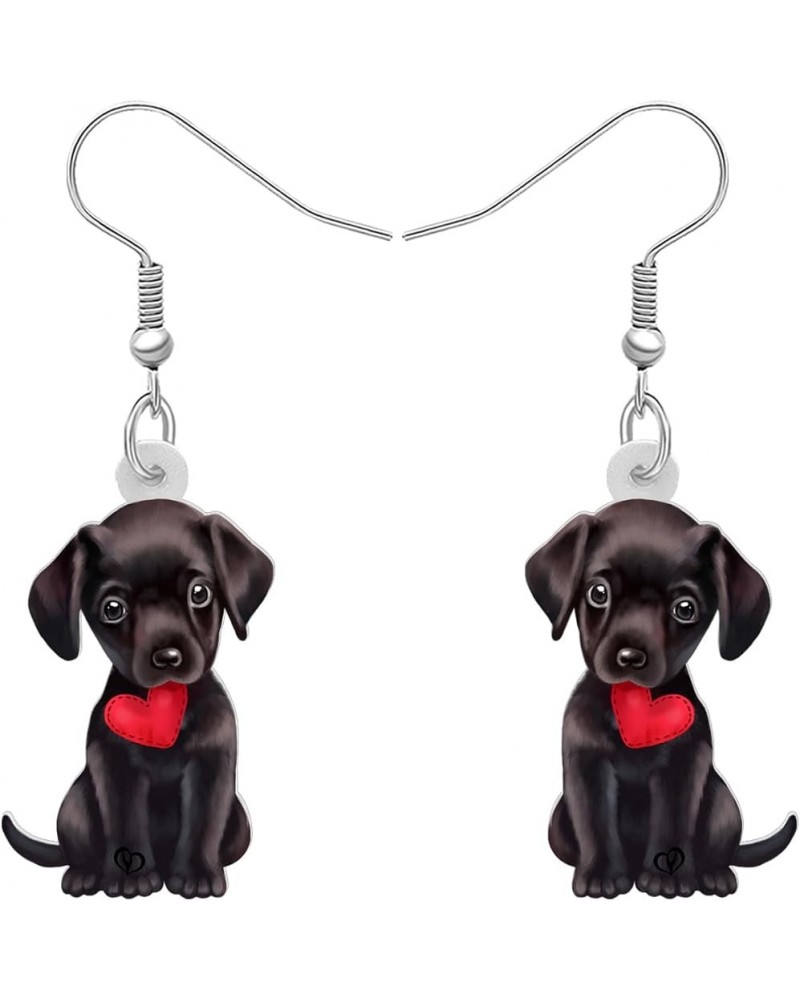 Acrylic Sweet Labrador Retriever Dog Dangle Earrings Drop Animal Jewelry For Women Girl Gift Charm Accessories Valentine's St...