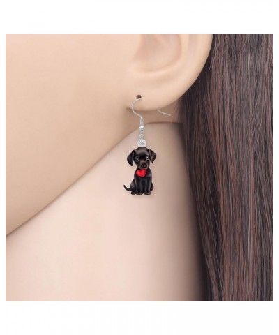 Acrylic Sweet Labrador Retriever Dog Dangle Earrings Drop Animal Jewelry For Women Girl Gift Charm Accessories Valentine's St...