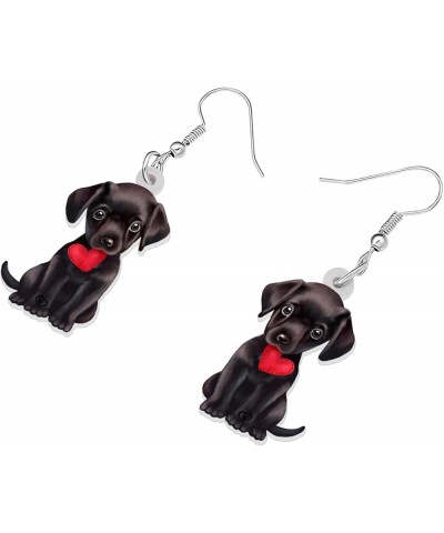 Acrylic Sweet Labrador Retriever Dog Dangle Earrings Drop Animal Jewelry For Women Girl Gift Charm Accessories Valentine's St...