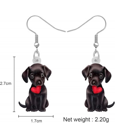 Acrylic Sweet Labrador Retriever Dog Dangle Earrings Drop Animal Jewelry For Women Girl Gift Charm Accessories Valentine's St...