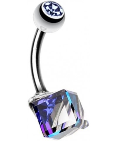 Prism Cube Belly Button Ring $10.25 Body Jewelry