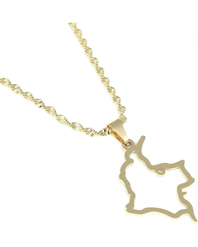 Colombia Map Pendant Necklace Map of Colombian Jewelry gold $7.55 Necklaces