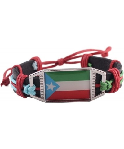 Flag Bracelet Ukraine United States Uruguay Ethiopia's Regional Flag Leather Bracelet (Color : Portugal) Ethiopias Somali $18...