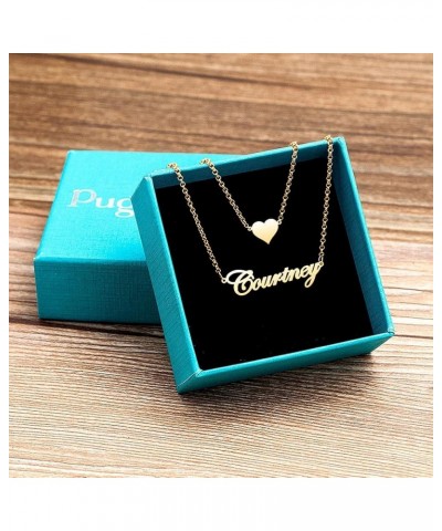 925 Sterling Silver Custom Name Necklace Personalized Script Initial Nameplate Necklace for Women Girls Necklace *FONT382 $11...