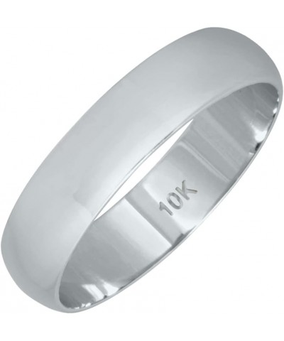 2mm - 6mm Domed Wedding Band in 10K White Gold 10k White Gold 4mm $39.27 Bracelets