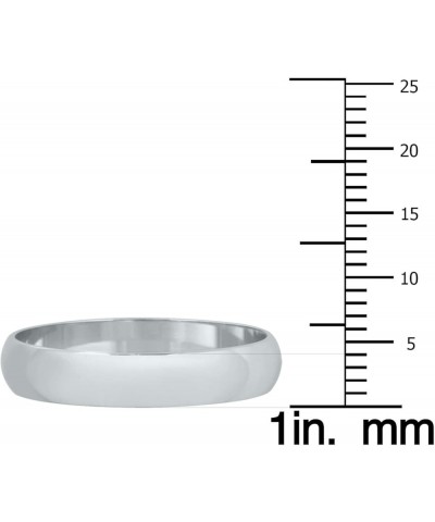 2mm - 6mm Domed Wedding Band in 10K White Gold 10k White Gold 4mm $39.27 Bracelets