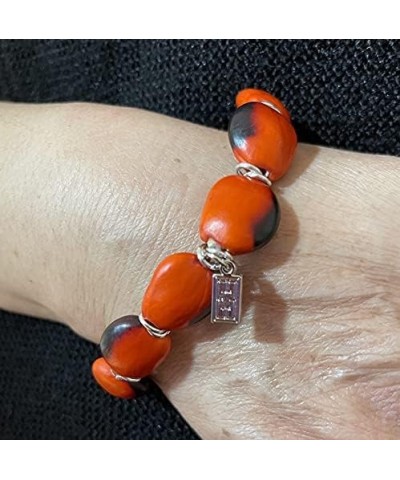 Classic Stretchy Adjustable Beaded Bracelet for Women 6.5" - 7.5" w/Meaningful Good Luck Huayruro Seeds Beads - Great Gifts f...