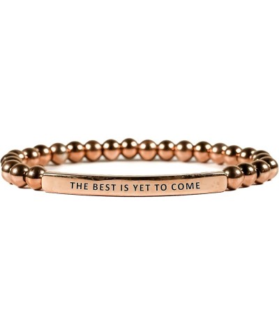 Hope Collection Unisex Stretchable Bracelets (THE BEST IS YET TO COME) Rose Gold $14.38 Bracelets