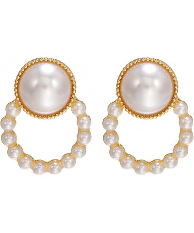 Simulated Pearl Clip On Earrings Not Pierced Earrings Elegant Ear Clip for Women Party Daily Jewelry Accessory Clip-ons Style...