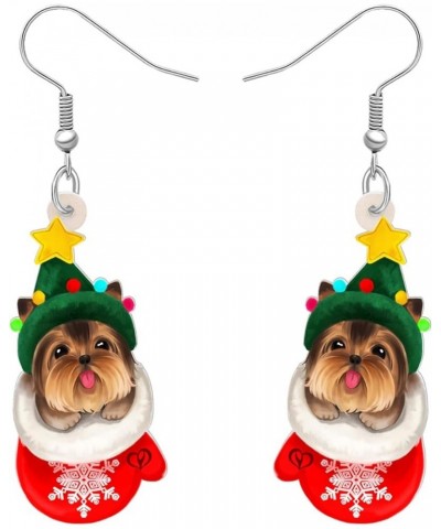 Acrylic Dog Earrings Dangle Drop Fashion Pet Jewelry for Women Girls Kids Charm Gift Christmas Yorkshire $6.23 Earrings