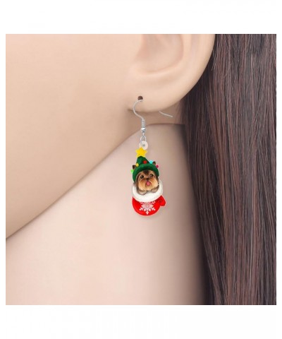 Acrylic Dog Earrings Dangle Drop Fashion Pet Jewelry for Women Girls Kids Charm Gift Christmas Yorkshire $6.23 Earrings