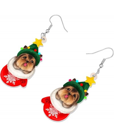 Acrylic Dog Earrings Dangle Drop Fashion Pet Jewelry for Women Girls Kids Charm Gift Christmas Yorkshire $6.23 Earrings