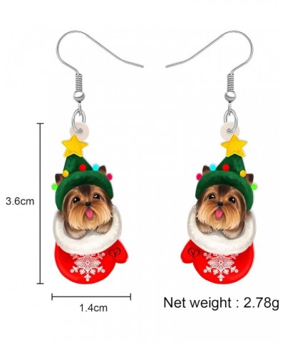 Acrylic Dog Earrings Dangle Drop Fashion Pet Jewelry for Women Girls Kids Charm Gift Christmas Yorkshire $6.23 Earrings