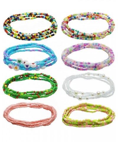 Waist Beads for Women Belly Chain for Teen Girls African Waist Beads for Weight Loss Plus Size Colorful Body Chain Belly Bead...