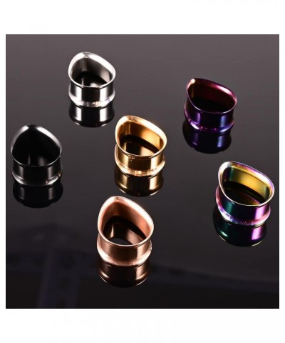 1 Pair 8-25mm Water Drop Design Stainless Steel Tunnels For Ears Gauges Plugs Stretchers Expander 0g-1 22mm(7/8") Color $8.09...