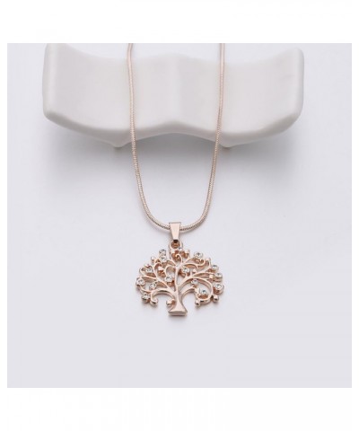 Tree of Life Necklace for Women, Gold or Silver Chain Pendant Necklace Girls Gift Necklace with CZ Crystal Rose Gold Plated $...