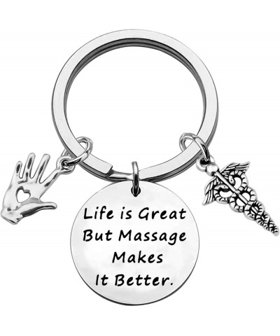 Massage Therapist Keychain Healing Hand Charm Keychain Massage Therapist Appreciation Gift Massage Key $8.83 Pendants