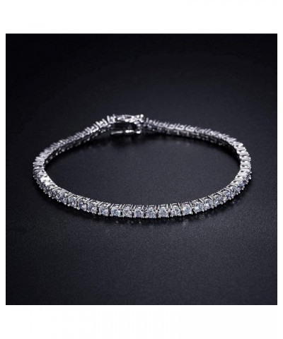 Tennis Bracelet for Women and Men 3mm-7mm Cubic Zirconia 18K White Gold/Yellow Gold Plated Size 6-8.5 inches 3mm-8.5 inches $...