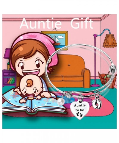 Auntie Gift Auntie to be Bracelet Expandable Wire Bangle Funny Auntie Gift Best Sisters Get Promoted to Auntie Gift Auntie Br...