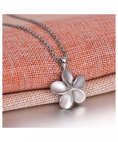 Plumeria Flower Cremation Jewelry Memorial Ashes Holder Urn Pendant Necklace Memorial Keepsake $11.01 Necklaces