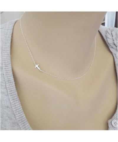 Cross Necklace for Women Gold Silver Cross Necklaces for Women Trendy Dainty Gold Necklace Sterling Silver Necklace for Men C...