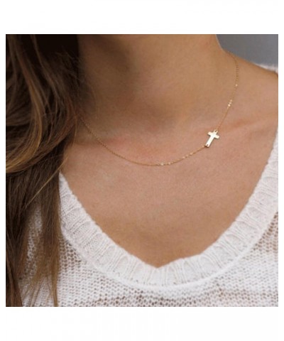 Cross Necklace for Women Gold Silver Cross Necklaces for Women Trendy Dainty Gold Necklace Sterling Silver Necklace for Men C...