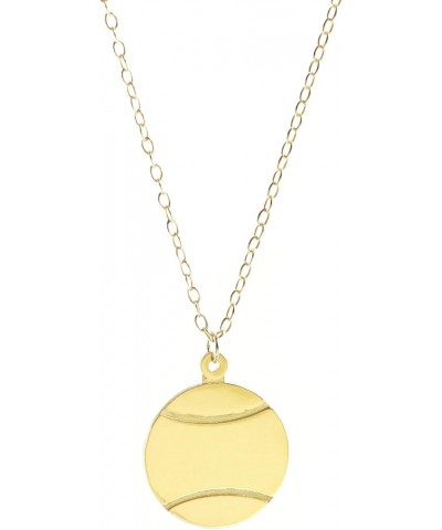 Sterling Silver Sports Necklace tennis (Gold : Small) $17.50 Necklaces