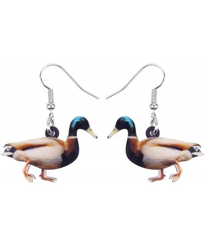 Acrylic Charm Cute Quacker Mandarin Mallard Duck Earrings Drop Dangle Jewelry Farm Decorations for Women Girls Funny Party Gi...