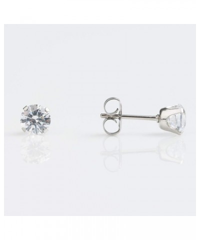 Sensitive Cubic Zirconia Stud Earrings | Hypoallergenic and Nickel Safe for Sensitive Ears | High Fashion Earrings for Women ...