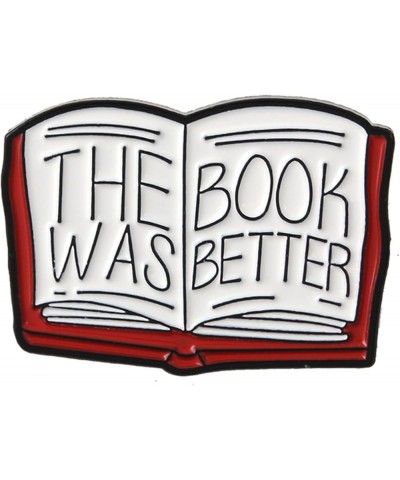 Enamel Pin for Book Lovers, Reading Lover Brooch Pins, Cute Funny Cartoon Books Brooch for Backpack Clothing, Gifts for Teach...