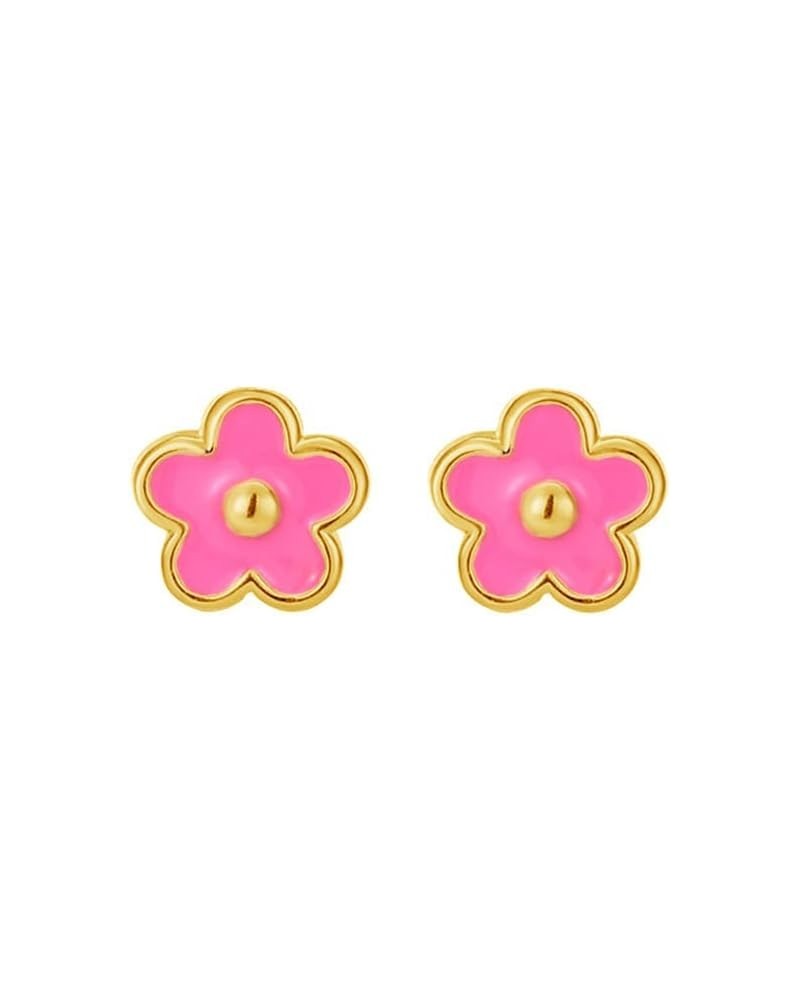 20g Colorful Flower Minimalist 925 Sterling Silver Tiny Mini Cute Small Cartilage Stud Earrings for Women Teen Girls Sensitiv...