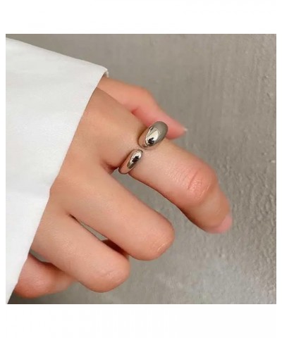 Chunky Rings for Women Gold Statement Rings Adjustable Open Stackable Ring Irregular Chunky Ring Vintage Thumb Rings Jewelry ...