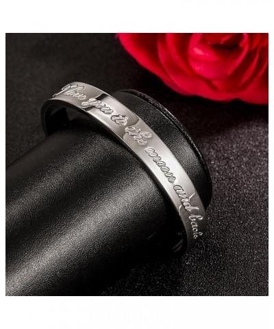 Men & Women 925 Sterling Silver Bangle-Engravable Adjustable Cuff Bracelet -8MM/10MM Couple Bracelet- Unisex Jewelry For Him/...