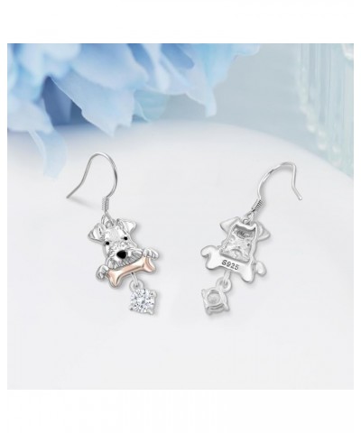 Black Cat/Corgi/Schnauzer/Yorkie/Teacup Cat/French Bulldog Earrings Cute Animal Dangle Earrings for Girls Women Birthday Hall...