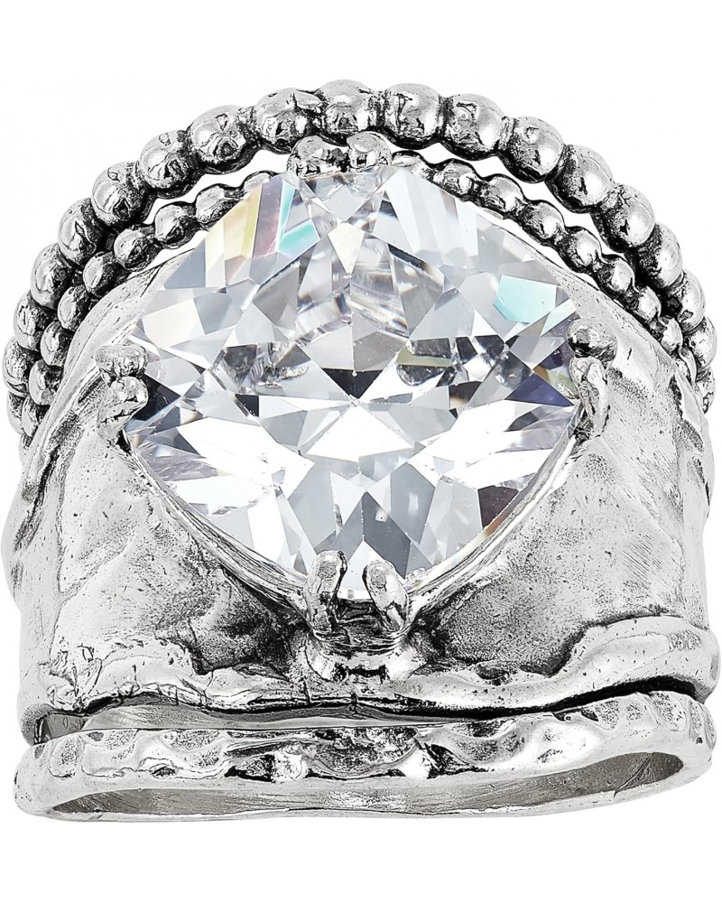 'Full of Charm' Sterling Silver Cubic Zirconia Ring $48.00 Rings