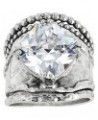 'Full of Charm' Sterling Silver Cubic Zirconia Ring $48.00 Rings