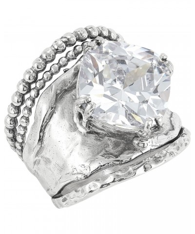 'Full of Charm' Sterling Silver Cubic Zirconia Ring $48.00 Rings