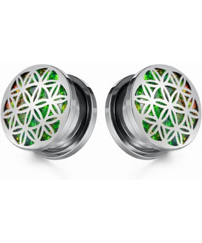 2PCS 8mm-25mm Stainless Steel Ear Gauges Screwed Flesh Tunnels Stretcher Piercing Jewelry for Women 1/2"-12mm 1 Silver $10.59...